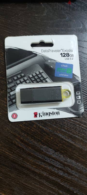 فلاشة Kingston 128 GB تايوانى أصلية ضمان سعودى 7