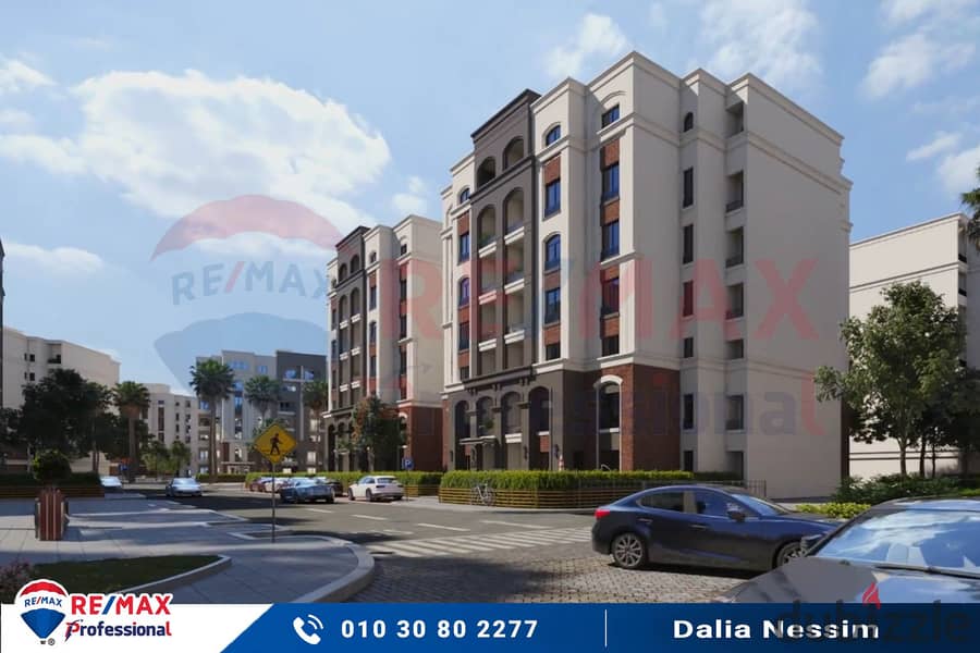 Own your apartment with open views of the largest plaza inside Alex West Compound 17