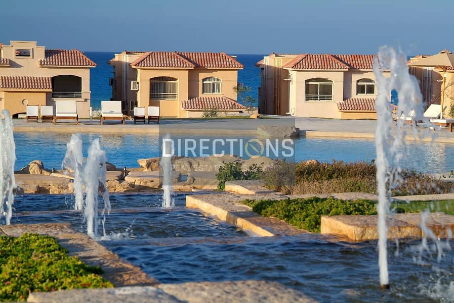 Fully finished chalet with air conditioners for sale with a view of the best beaches in Ain Sokhna in Telal Shores Village | Installments 9