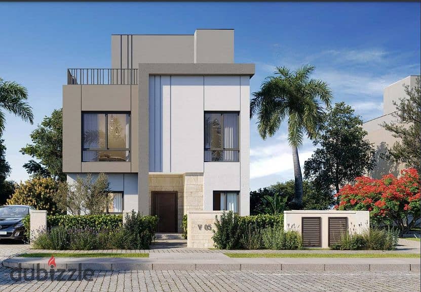 fully finished villa for sale in installment over 10 years in sodic east prime location near to AUC 3