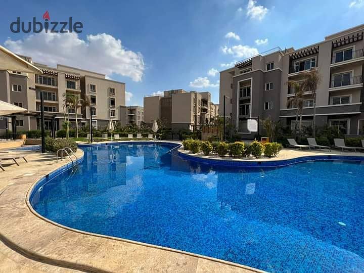 For sale, a penthouse of 259 m + 188 m terrace, the lowest price in the October Plaza Sodic compound, immediate delivery, down payment and remaining i 7