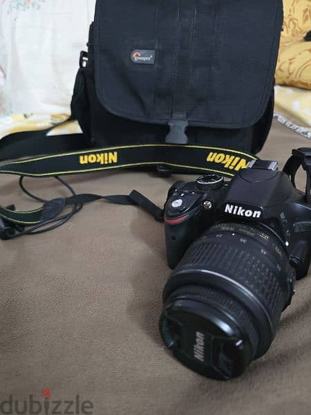 camera nikon d3200 with bag + lens + charger + memory card من السعوديه 1