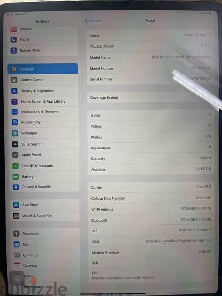 ipad pro 2018 12.8 3