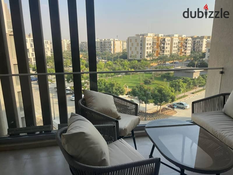 Chic furnished apartment for rent in Sodic Eastown 5th Settlement beside AUC 0