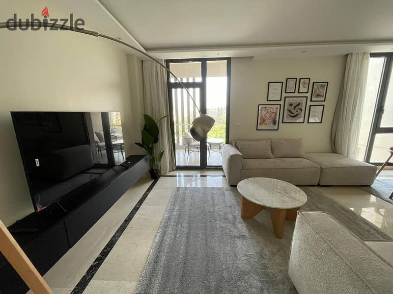 Chic furnished apartment for rent in Sodic Eastown 5th Settlement beside AUC 1