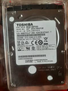 Hdd Toshiba 500 GB هارد توشيبا ٥٠٠ جيجا لم يستخدم