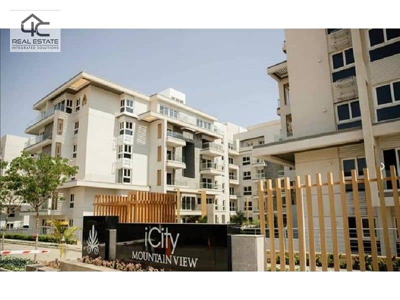 duplex with garden on open view ready to move view on club park direict in mountain view icity compound 3