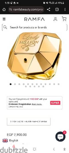 Lady million EDP original new paco rabanne perfume