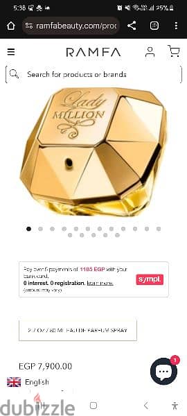 Lady million EDP original new paco rabanne perfume