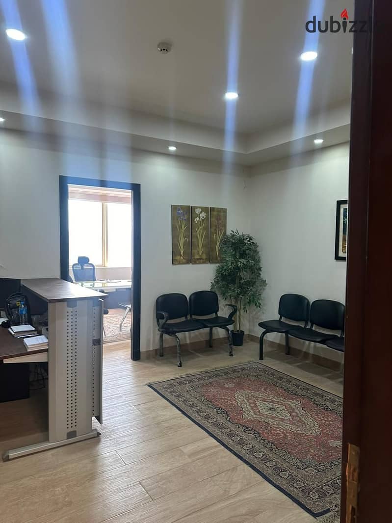 For rent fully finished clinic 65 meters in twin towers elsheikh zayed 1