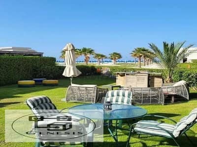 chalet with garden fully finished full sea view in Telal shores El sokhna resort