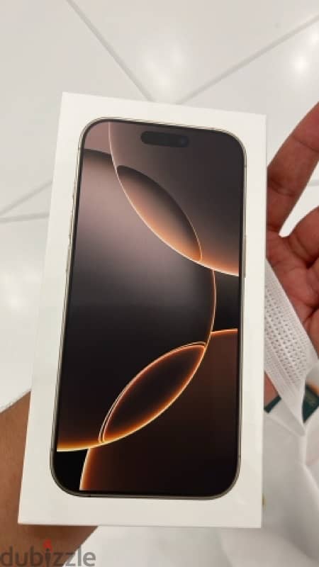 Iphone 16 pro 256 newالعلبه متبرشمه 0