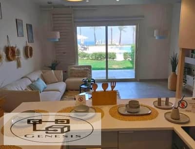 chalet fully finished full sea view in Telal shores El sokhna resort