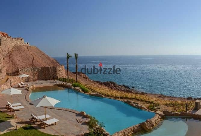 2 bedrooms Chalet with Garden first row on the sea, luxurious finishing in Telal Sokhna 2