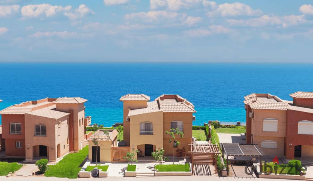 2 bedrooms Chalet with Garden first row on the sea, luxurious finishing in Telal Sokhna 26