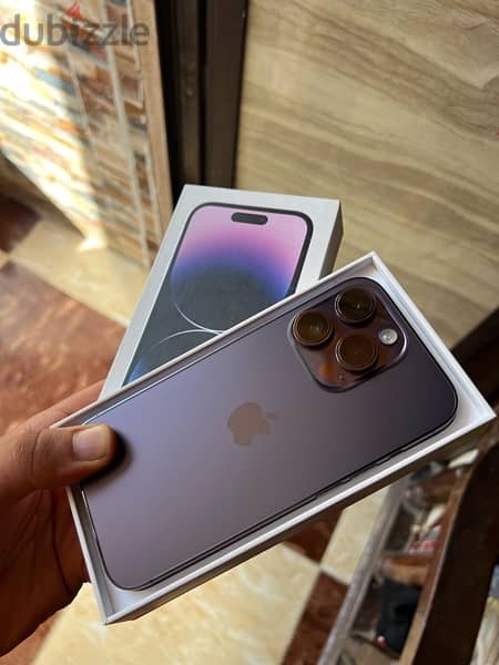 2iphone 14pro128g black and purple ||ايفون ١٤برو١٢٨جيجا 1