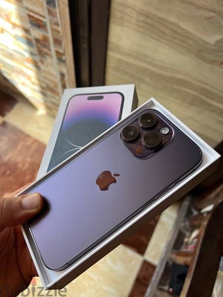 2iphone 14pro128g black and purple ||ايفون ١٤برو١٢٨جيجا 2