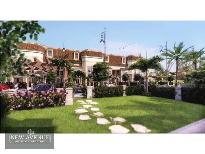 townhouse Overlooking landscape in Sarai 2