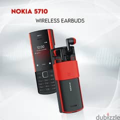 Nokia 5710 with inbuilt Wireless Earbuds