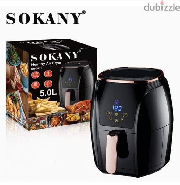 قلاية اير فراير (Air Fryer) من سوكاني موديل SK-3011 سعة 5 لتر 1500 وات 0