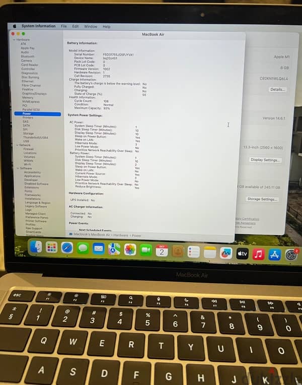 حاله نادره جدا MacBook Air M1 2020 3