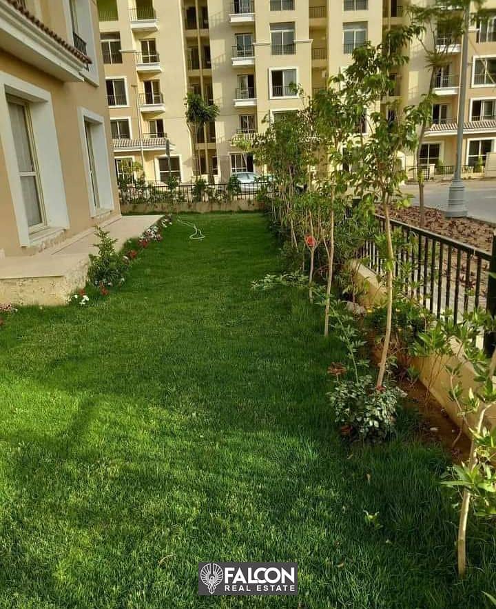 Apartment 206 m for sale with private garden and installments in Sarai Compound 3