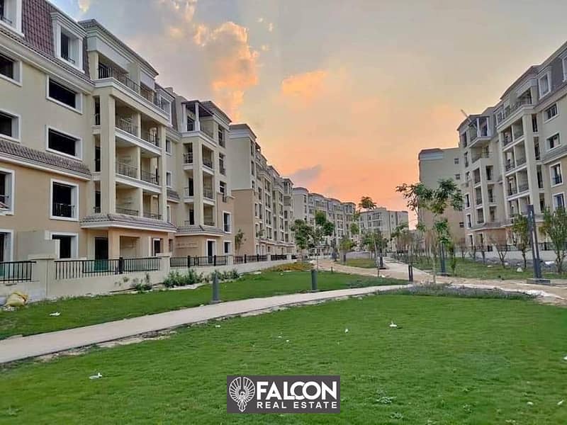 Apartment 206 m for sale with private garden and installments in Sarai Compound 9