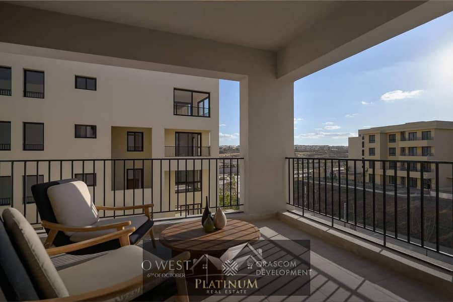 بمقدم 5% امتلك شقة في او ويست من اوراسكم موقع مميز / O WEST/  MID YARD APARTMENTS 1