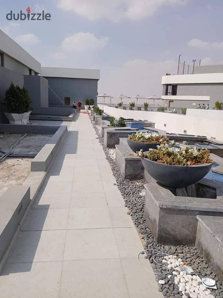 Duplex ( 266 ) m + (104 ) m Private garden finished for sale and ready for inspection in Bloomfields Compound 10