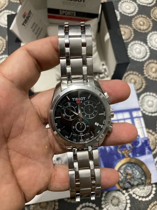 tissot watch original  لسرعة البيع ساعة تيسوت اصلية بجميع مشتملاتها 2