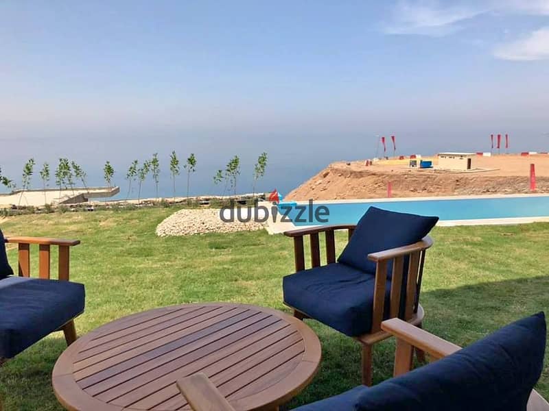 Ready to move chalet for sale ground with garden panoramic view in ain sokhna , installments up to 10 years 7