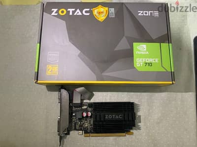 Graphic Card NVIDIA GEFORCE GT 710 2GB DDR3 ZOTAC كارت شاشة