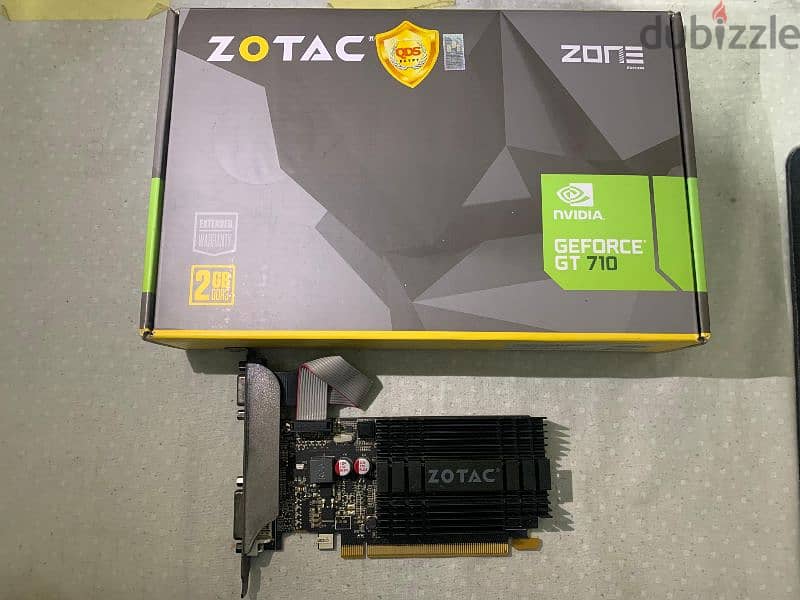 Graphic Card NVIDIA GEFORCE GT 710 2GB DDR3 ZOTAC كارت شاشة 0