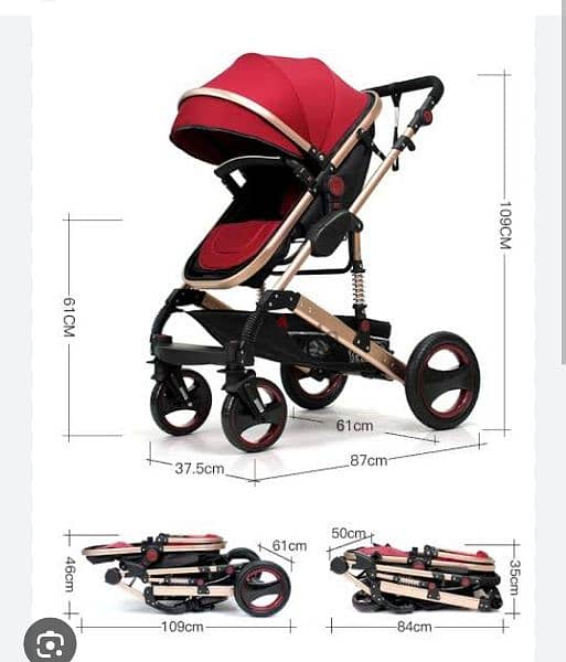 سترولى و كاريكوت stroller and carrycot ADAM'S 4