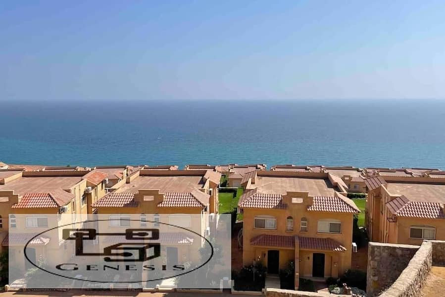 Fully Finished Chalet for sale in Telal shores El Sokhna full sea view - direct on lagoon 0