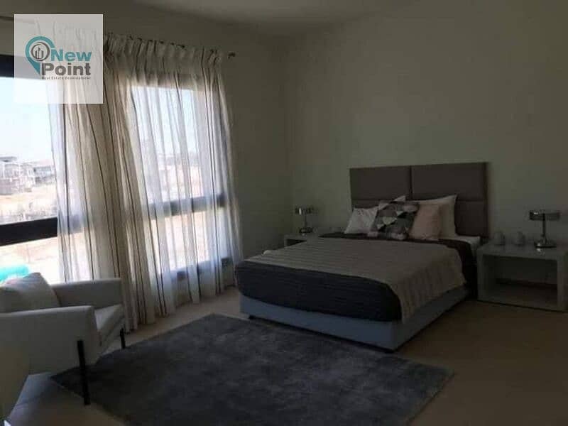 Apartment for sale in Swan Lake Compound on Suez Road in front of Rehab 2