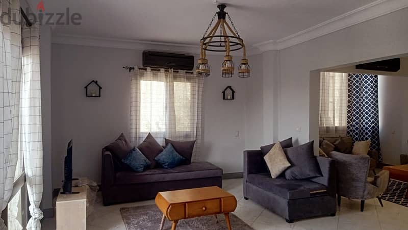 Furnished apartment for rent in Degla Maadi 10