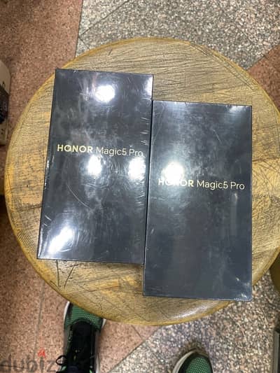 Honor Magic 5 Pro 5G dual sim 512/12G Green جديد متبرشم