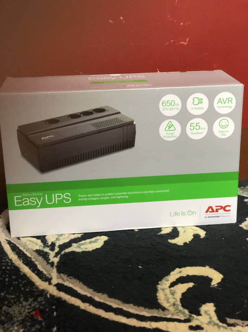 APC Easy UPS BV 650VA, AVR, Schuko Outlet, 230V - ‎BV650I-GR 5