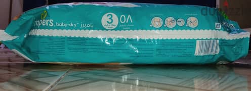 Pampers Diapers 34 pcs size 3 | حفاضات بامبرز 34 قطعة مقاس 3