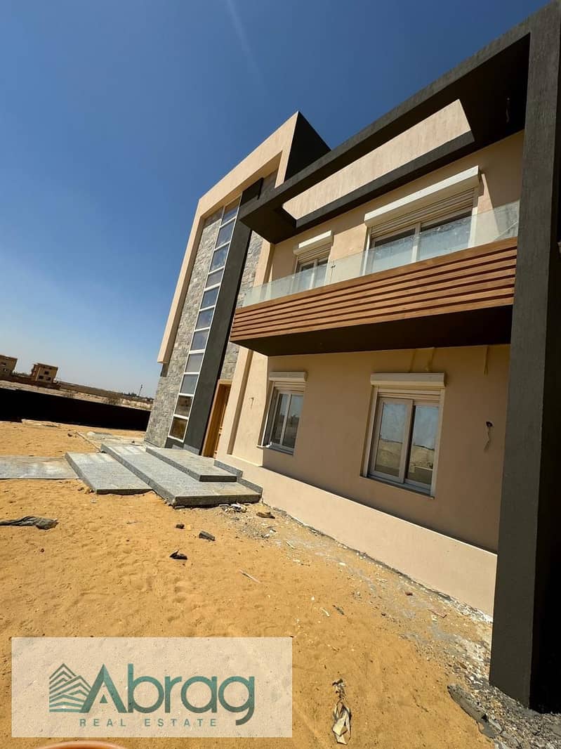 Opportunity at a special price, villa for sale, immediate receipt, 30% down payment, installments, near the Dahshur Road new Zayed, ZAYARD 5