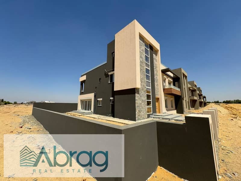 Opportunity at a special price, villa for sale, immediate receipt, 30% down payment, installments, near the Dahshur Road new Zayed, ZAYARD 7