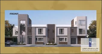 **Installments over 14 years. . Own a 275m twin house villa in Park Valley Residence Compound - New Zayed