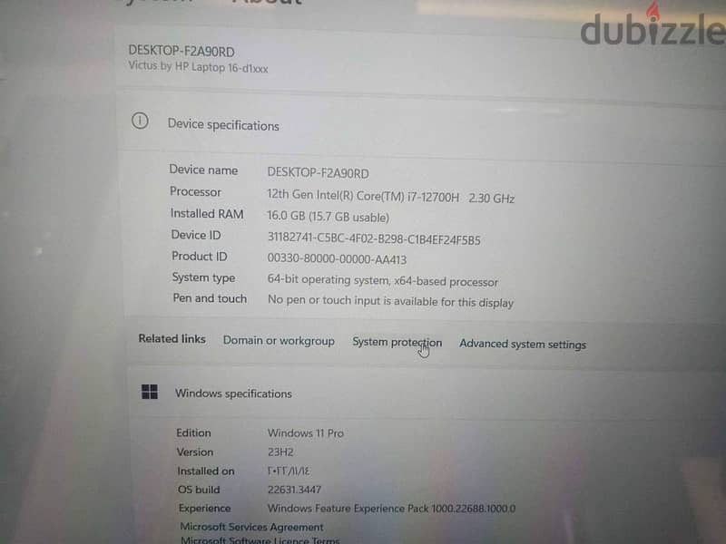 اتش بي Victus انتل كور i7-12700H - رامات 16 جيجا بايت 4