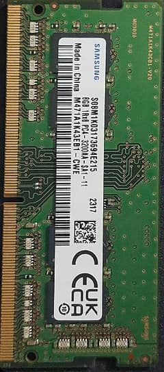 Samsung laptop ram 8GB ddr4 3200mhz