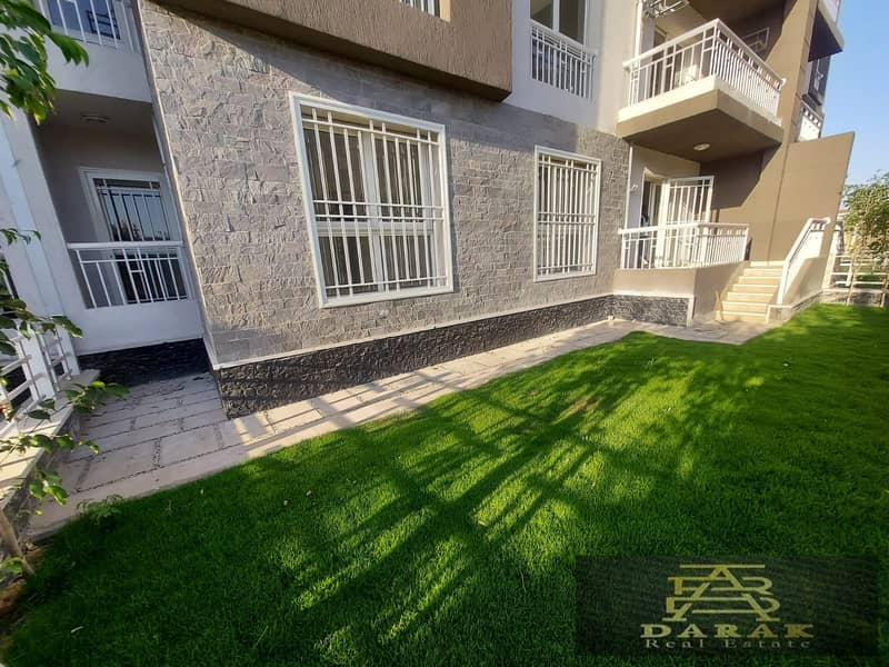 Apartment for sale in Madinaty, ground floor with a private garden, available with installment payments in B12. 4