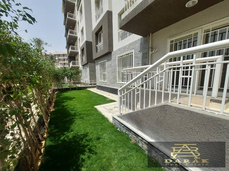 Apartment for sale in Madinaty, ground floor with a private garden, available with installment payments in B12. 6