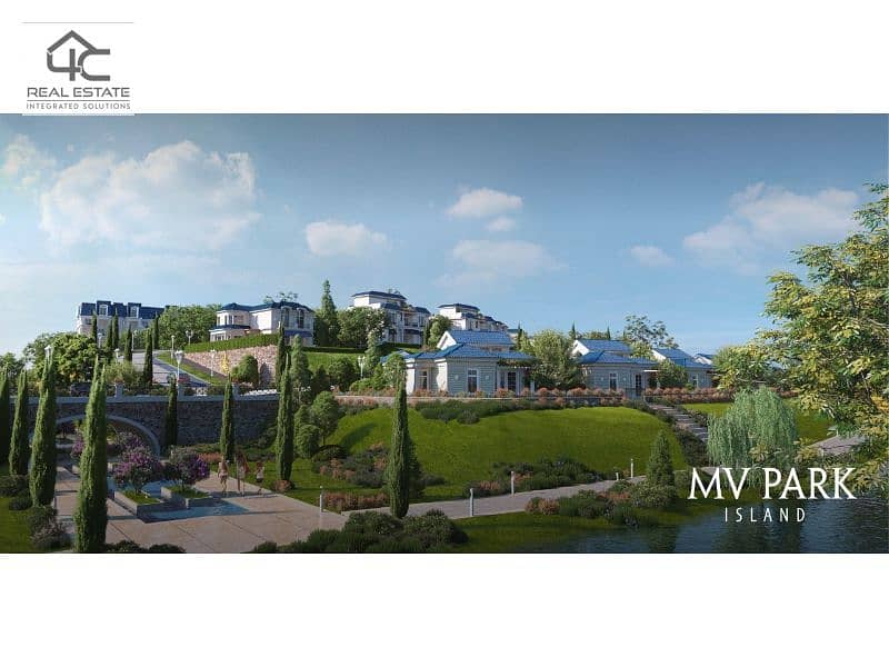 I Villa Sky Garden 235 M for Sale ready to move with down payment and installments view landscape in Mountain View I-City 1