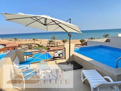 Chalet on the sea with a lagoon view for sale in Telal Ain Sokhna