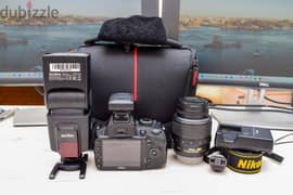 Nikon D3200 with Bag, Lens, Charger, Box and Speed light. 0